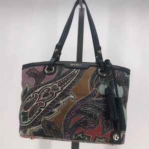 Spartina multicolored paisley shoulder bag